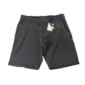 Rockport Mens Tech Short 9 Inch Inseam Charcoal Gray Stretch Size 34 NWT